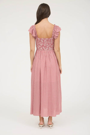 Home Town Fair Plaid Midi Dress