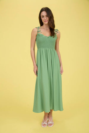 Sweetheart Bow Midi Dress
