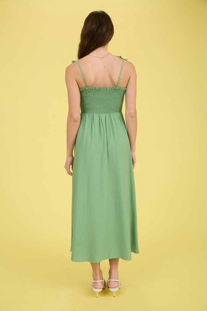 Sweetheart Bow Midi Dress