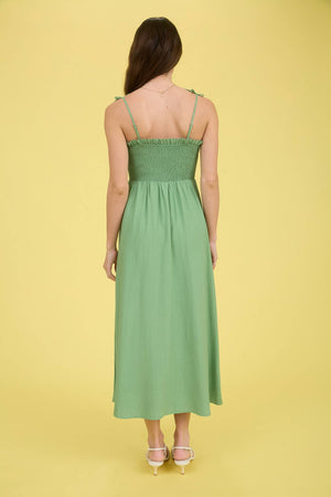 Sweetheart Bow Midi Dress