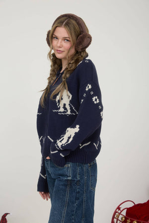 Classic Ski Zip Cardigan