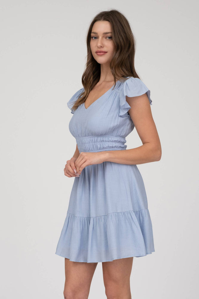 
                
                    Load image into Gallery viewer, Carefree Ruffle Mini Dress
                
            