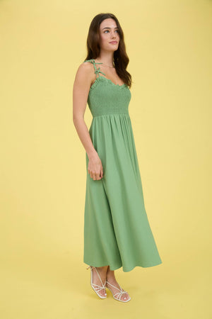 Sweetheart Bow Midi Dress